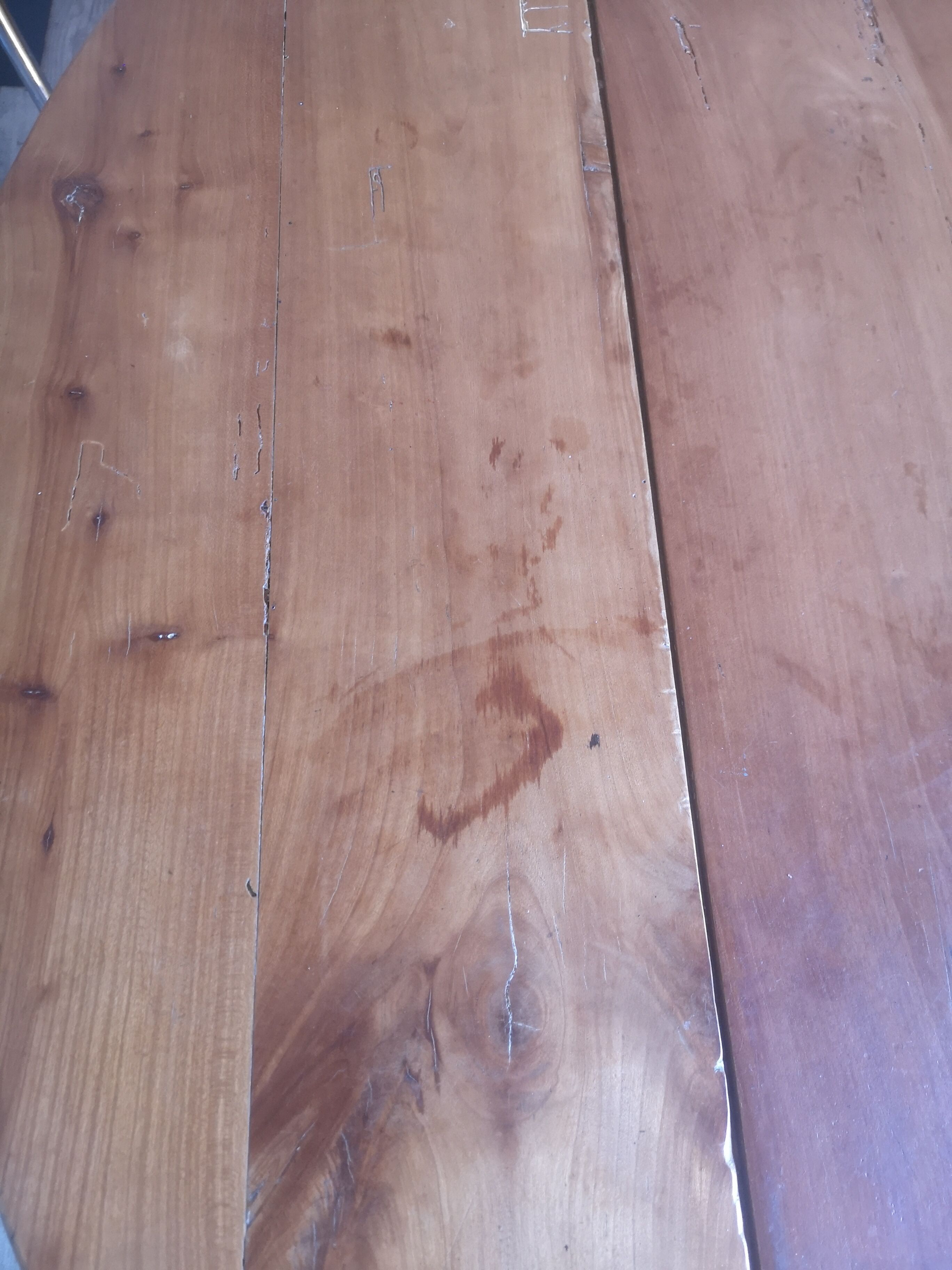 Table de ferme ronde D 130 cm