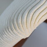 Fauteuil vintage entièrement restauré designer E.Homa, années 60, Cordon beige