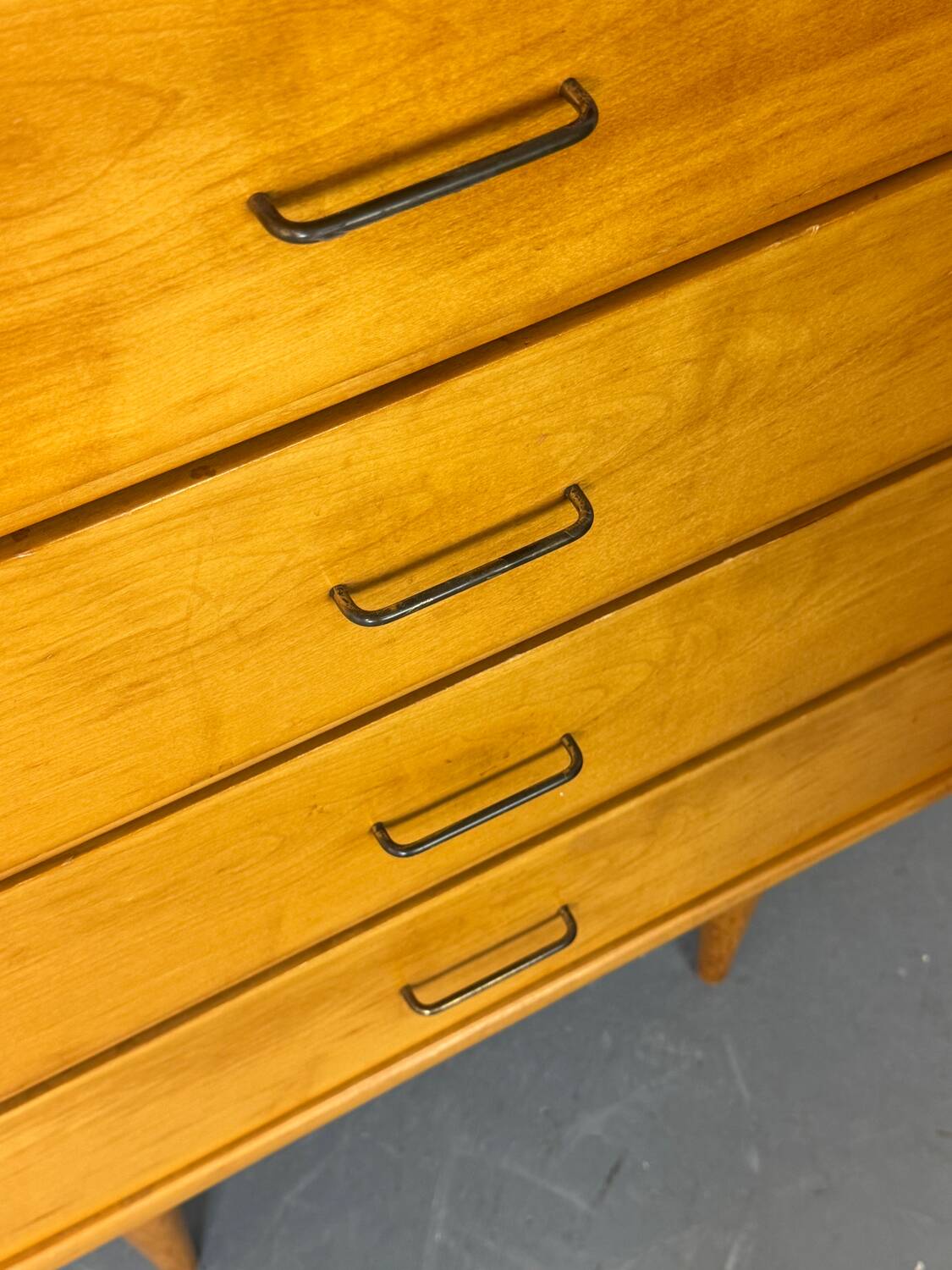 Commode en bouleau moderne du milieu du siècle par Cees Braakman, années 1950
