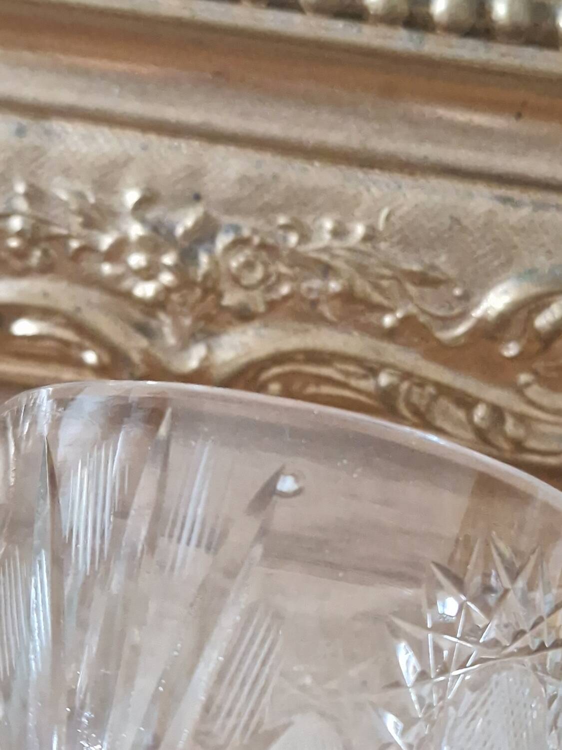 Vintage carved chiseled glasses