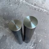 Transparent Glass and Metal Eta Beta Coffee Table by Marco Zanuso for Zanotta — 1970s Italian Modernist