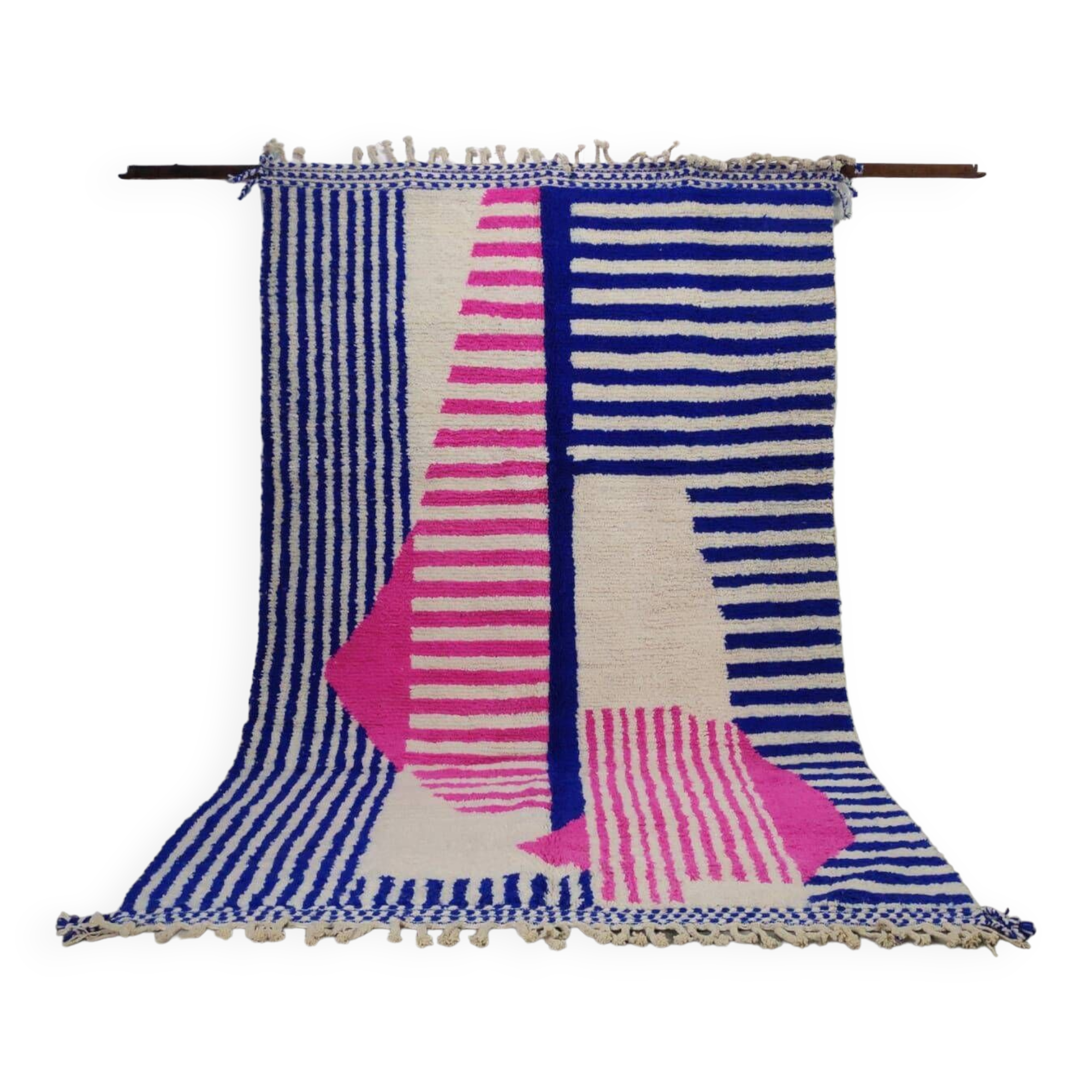 Handmade wool Berber rug 300X200 cm