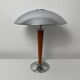 Chrome mushroom lamp in art deco style called liner