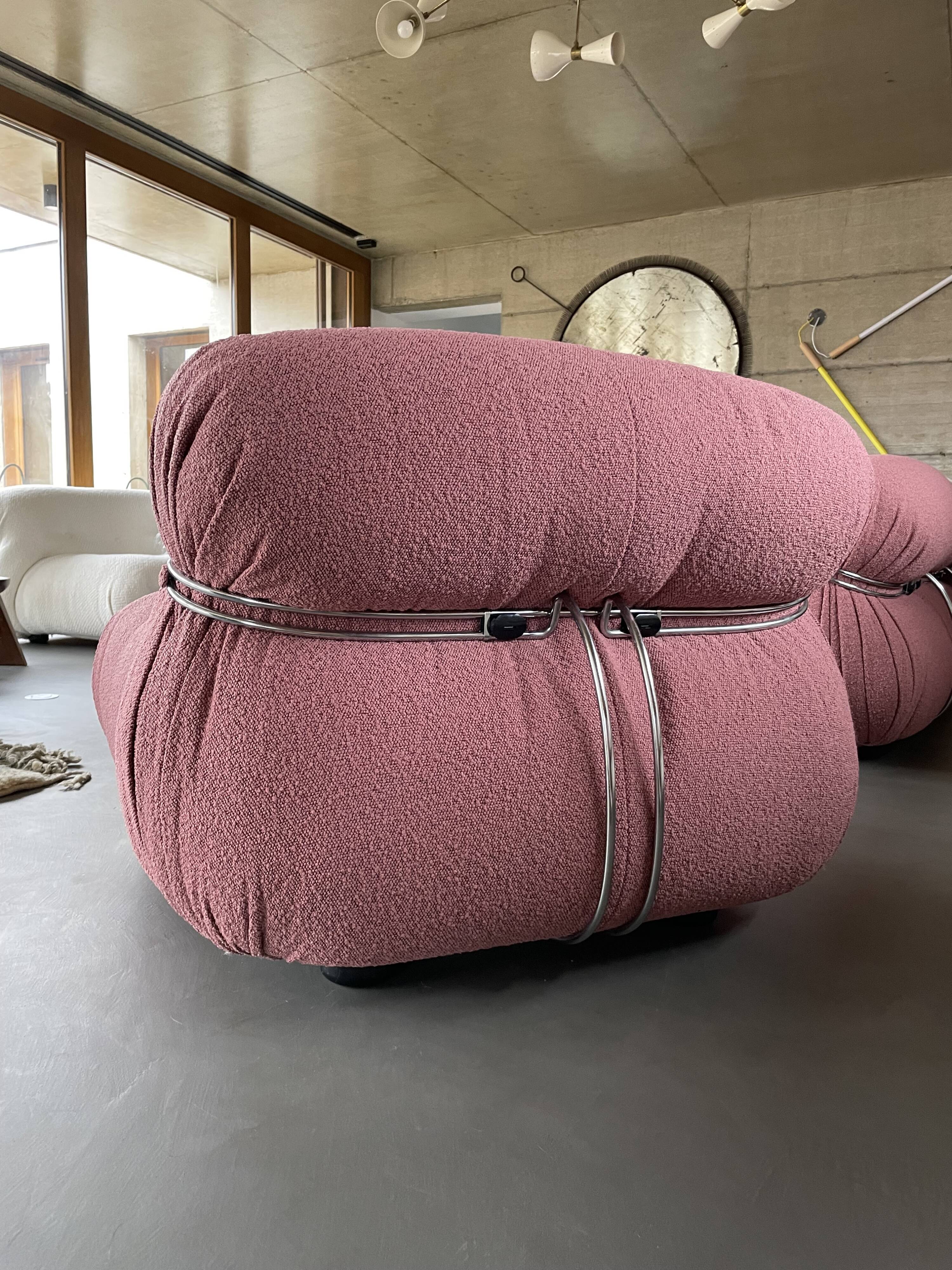 Armchair Soriana Afra and Tobia Scarpa 60s Cassina