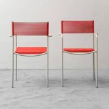 Set of 6 chairs mod. spaghetti giandomenico belotti for alias ​​80s vintage