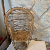 Large wicker chair for dolls