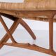 Armchair / folding chair – model JH 512 “The Fireplace Chair” – patinated oak – original cane – Hans J. Wegner – Johannes Hansen – 1950s