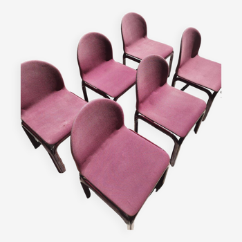 6 chaises modèle Orsay de Gae Olenti pour Knoll 1976