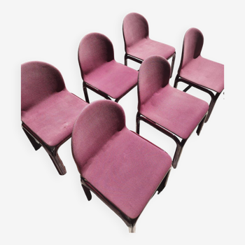 6 Orsay model chairs by Gae Olenti for Knoll 1976