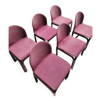 6 chaises modèle Orsay de Gae Olenti pour Knoll 1976