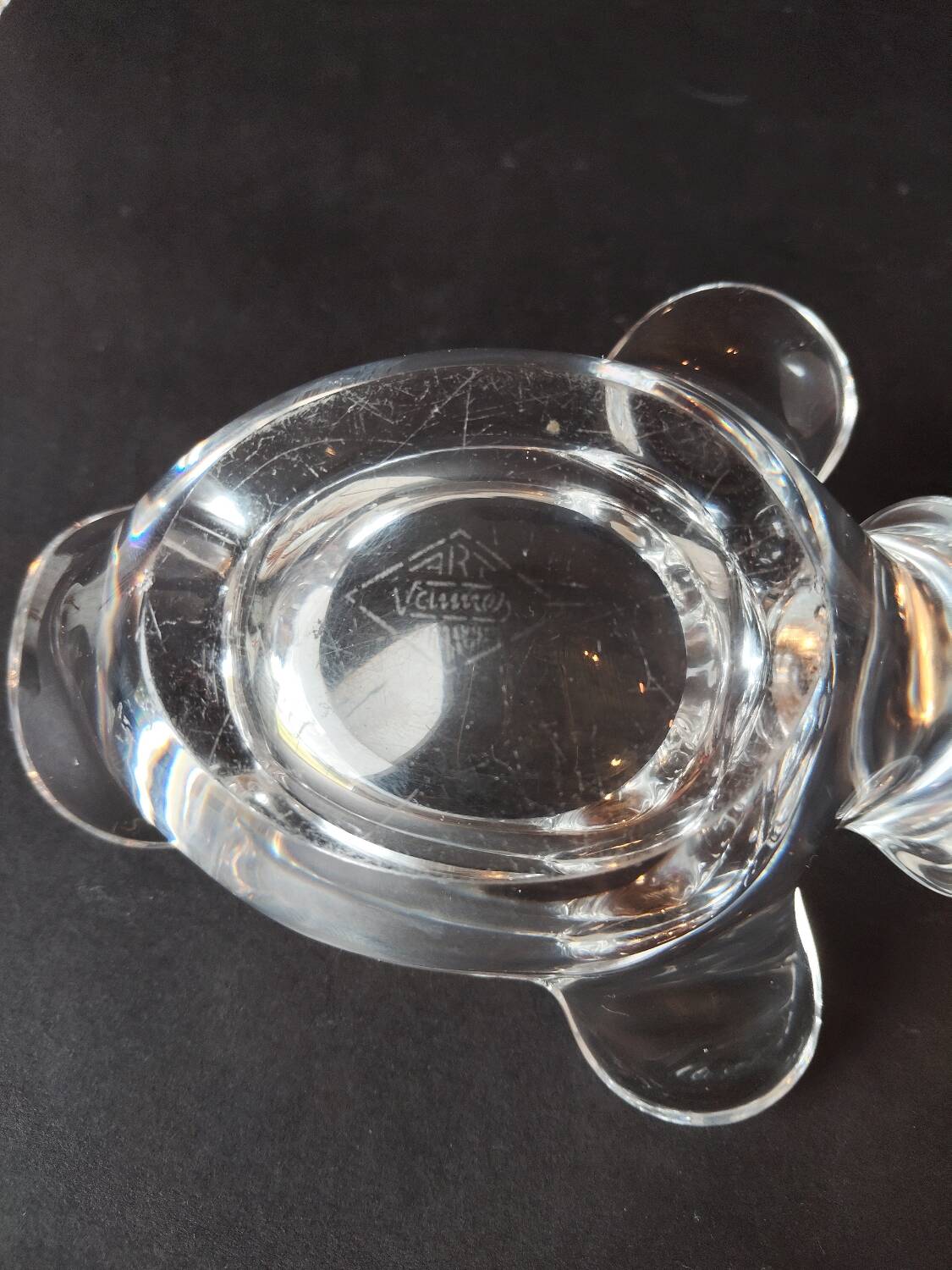 Figurative crystal catchall – Bear – Vannes crystal