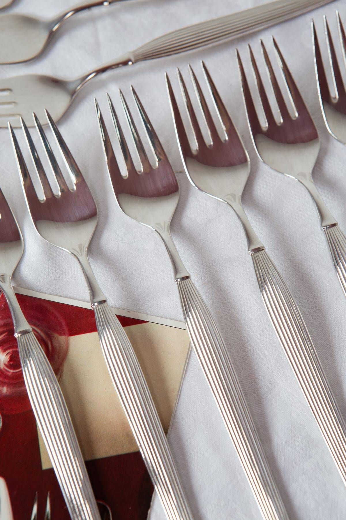 Frigast gab swedish/danish dessert cutlery set 1960s for 10 (32 pieces)