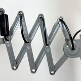 Grey Industrial Scissor Wall Lamp from Elektroinstala, 1960s