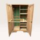 Parisian Art Deco wardrobe, renovated with raw wood.