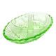 I3t green hydrangea plate art deco