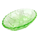 I3t green hydrangea plate art deco