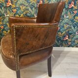 Leather and Skin Armchair