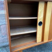 Petit meuble d’appoint pieds compas vintage design 1960