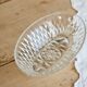 Vintage oval glass dish