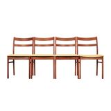Set of four teak chairs, Danish design, 1970s, production: Denmark