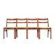 Set of four teak chairs, Danish design, 1970s, production: Denmark