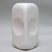 White rectangular vase Parravicini 1970s