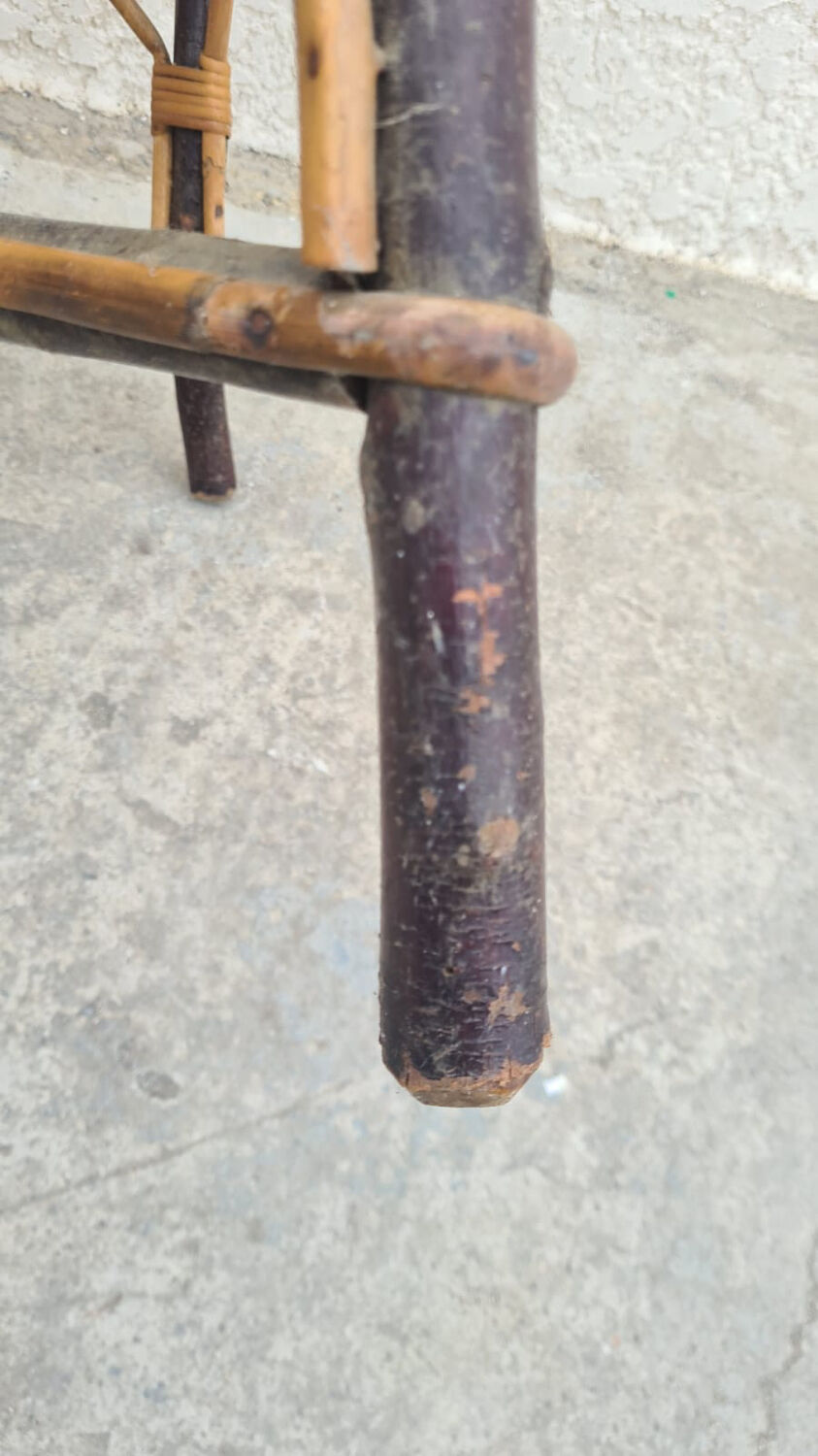 Rattan armchair "A la Girafe"