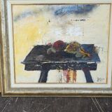 Tableau huile sur toile nature morte en 2001 par Serge GRIGGIO