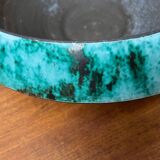 Grand bol de poterie d'atelier allemand du milieu du siècle de BKW Böttger Keramik Wandsbek, Hambourg, années 1960