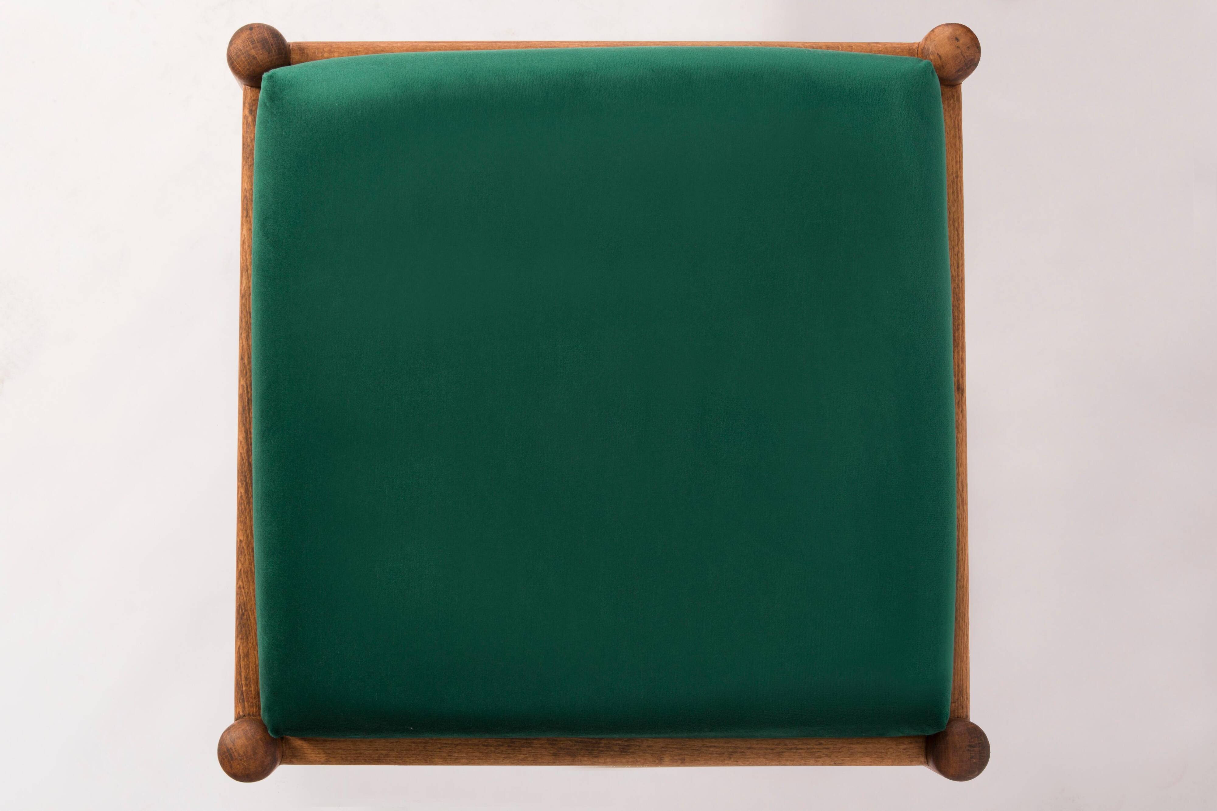 Ensemble de deux tabourets verts du 20ème siècle, années 1960