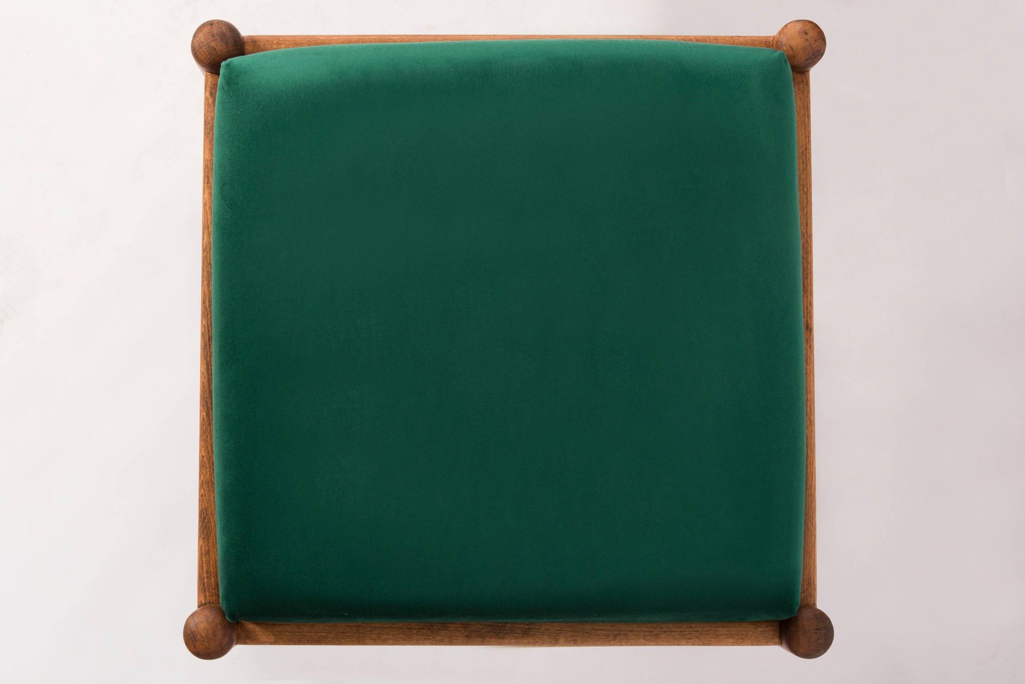 Ensemble de deux tabourets verts du 20ème siècle, années 1960