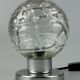 60s 70s table lamp bedside lamp chrome Doria glass space age design