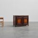 Rare French provincial carved cabinet or buffet with great patina, dated 18