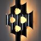 Space-age chrome wall lamp by RAAK, 8 lights, Germany, 1970