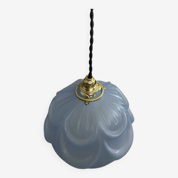 Art Deco molded glass pendant light