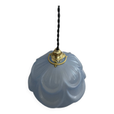 Art Deco molded glass pendant light