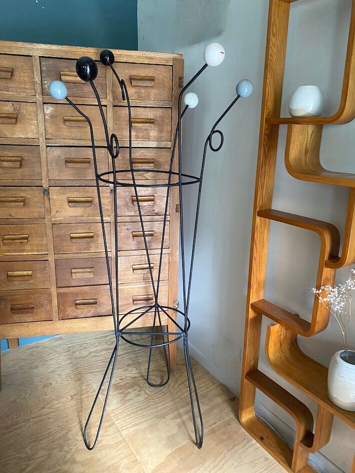 1960s ball coat rack