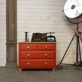 Commode vintage poignées laitons