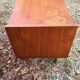 Commode scandinave en teck à 2 tiroirs et 1 abattant