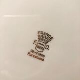 4 flat plates vintage porcelain from Chauvigny