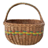 Woven wicker basket