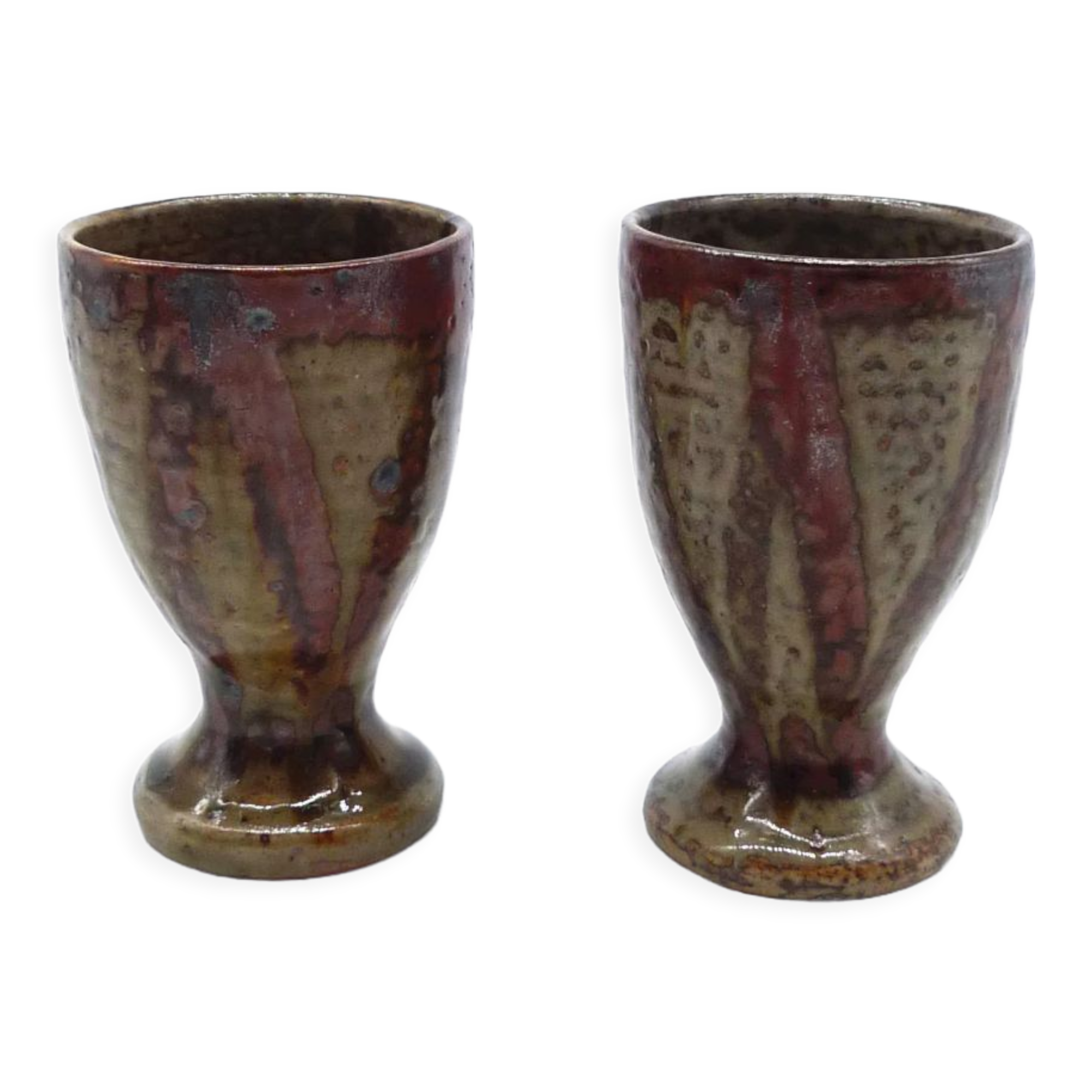 Lot of two sandstone mazagrans