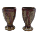 Lot of two sandstone mazagrans