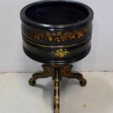 Napoleon III planter in blackened wood and gilded decorations, XIXth century