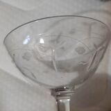 Coupe à champagne cristal verre ciselé