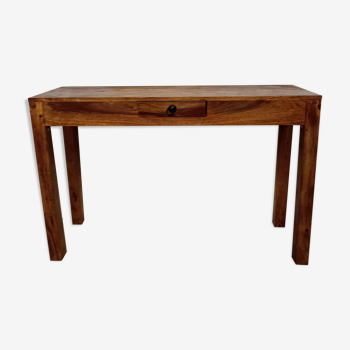 Console bureau bois de Sesham massif