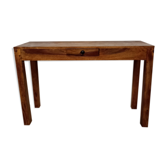Console bureau bois de Sesham massif