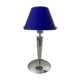 Design lamp in chromed metal and glass paste