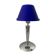 Design lamp in chromed metal and glass paste