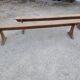 Pair of oak benches 250cm
